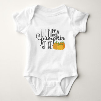 Cute Lil Miss pumkin spice-dykostym för baby T Shirt