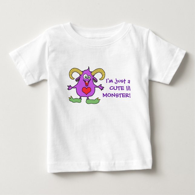 Cute Lil Monster! T Shirt (Framsida)