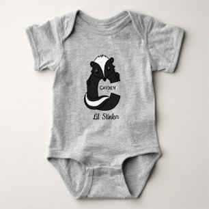 Cute Lil Stinker Skunk Monogram T Shirt