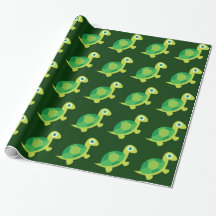 Cute Lil Turtle Guy Mönster Wrapping Papper