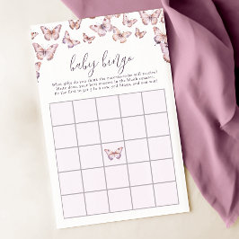 Cute Lila and Rosa Butterfly Baby Bingo Game