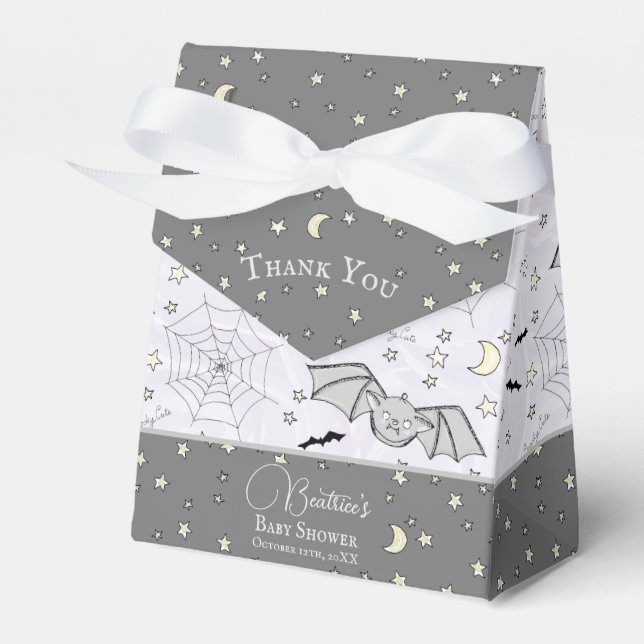 Cute Lila Baby Fladdermus Halloween & Fall Presentaskar (Framsidan Sidan)