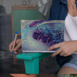 Cute Lila bärbar dator Anteckningsbok