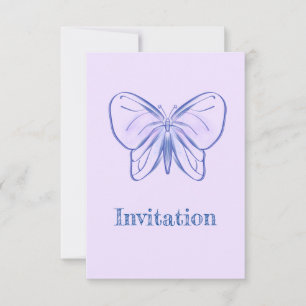 Cute lila blue butterfly