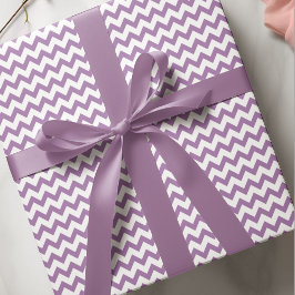 Cute Lila Chevron Mönster Presentpapper