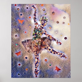 Cute Lila Dancer Poster