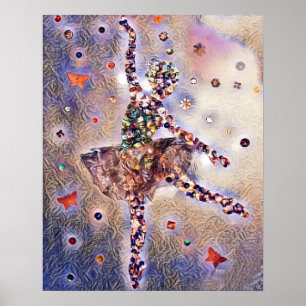 Cute Lila Dancer Poster