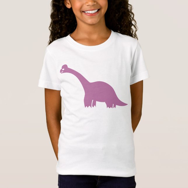Cute Lila Dinosaur Tröja (Framsida)