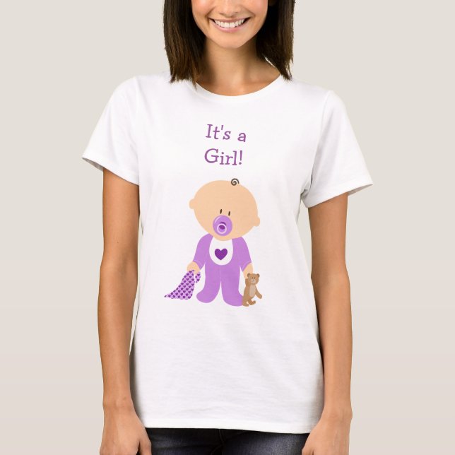Cute Lila Dsed Baby, moderskapshandel T Shirt (Framsida)
