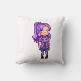 Cute lila Girl Kudde