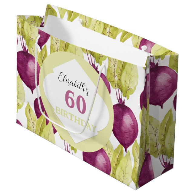 Cute Lila GreenBeets Watercolor Art (Framsidan Vinklad)