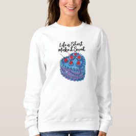 Cute Lila Heart Cake Mönster T Shirt
