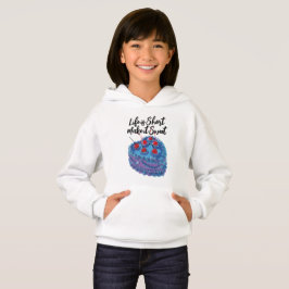 Cute Lila Heart Cake Mönster T Shirt
