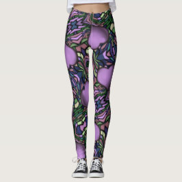 Cute Lila Heart Leggings