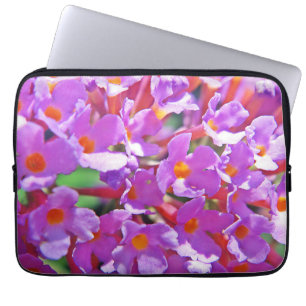 Cute Lila Little Flowers Scented Burk Candle Laptop Fodral