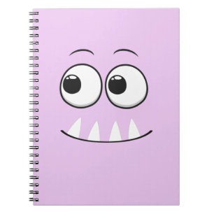 Cute Lila Monster bärbar för barn Anteckningsbok