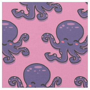 Cute Lila Octopus Thunder_Cove Tyg