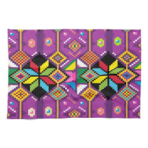 Cute lila, orange mönster Mochila art