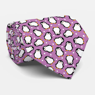 Cute lila penguin mönster slips