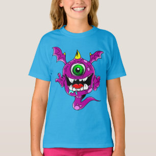 Cute Lila People Eater Monster Tee