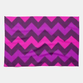 Cute Lila Rosa Chevrons Kitchen Towel Kökshandduk