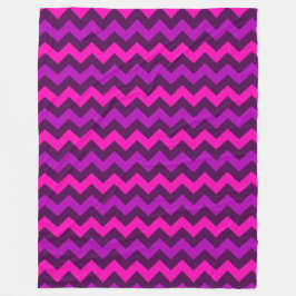 Cute Lila Rosa Chevrons Large Fleece Blanket