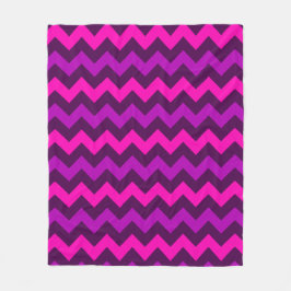 Cute Lila Rosa Chevrons Medium Fleece Blanket