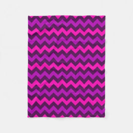 Cute Lila Rosa Chevrons Small Fleece Blanket