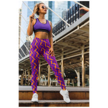 Cute Lila Rosa Yoga Leggings