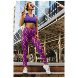 Cute Lila Rosa Yoga Leggings