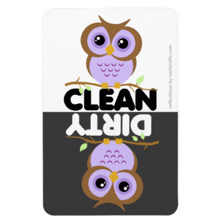 Cute Lila Uggla Dishwasher Magnet