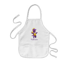 Cute lila volleyball dinosaur