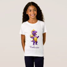 Cute lila volleyball dinosaur