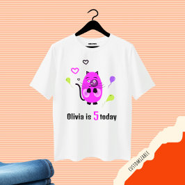 Cute lilach cat t shirt