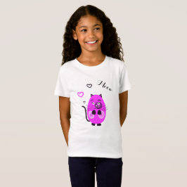 Cute lilach cat t shirt