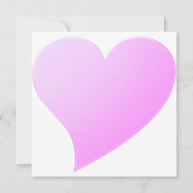 Cute lilaz rosa, stor hjärtsminimalist Modern (Framsida)