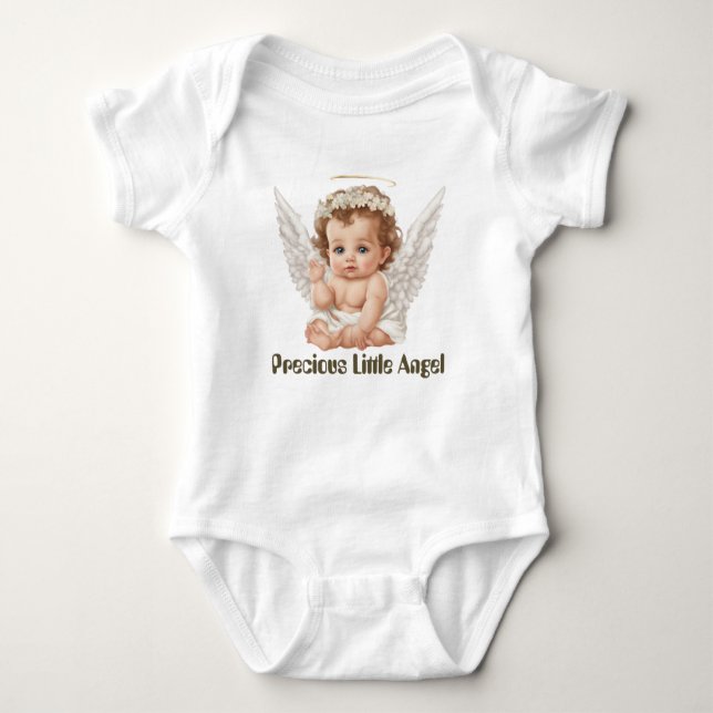 Cute, lille Angel-flicka T Shirt (Framsida)