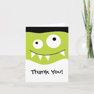 Cute Lime MonsterTack, anteckning Tack Kort