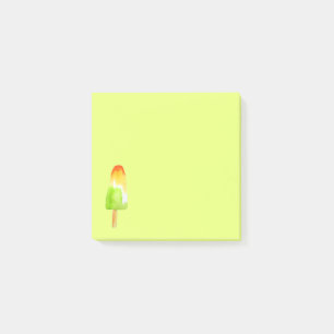 Cute lime popsicle Flickas konstverk Post-it Block