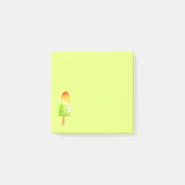 Cute lime popsicle Flickas konstverk Post-it Block (Framsida)