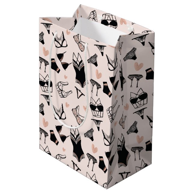 Cute Lingerie Möhippa Gift Bag (Baksidan Vinklad)