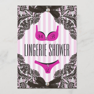 Cute Lingerie Shower-inbjudan Inbjudningar