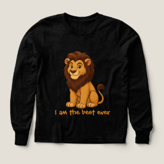 Cute lion kids sweatshirt "I am the best ever" T Shirt