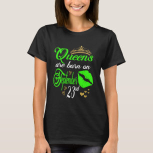 Cute Lip-utskriftskön föds den 23 september L T Shirt
