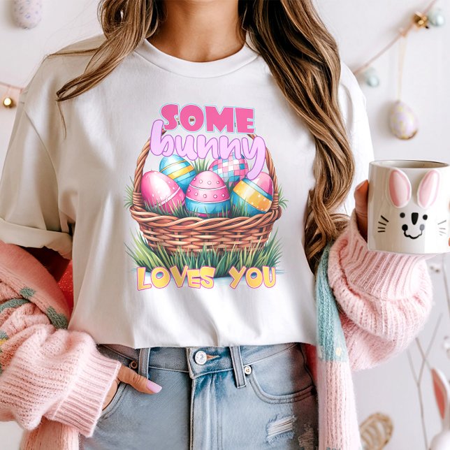 Cute lite Bunny Kärlek You Påsk T Shirt (Skapare uppladdad)