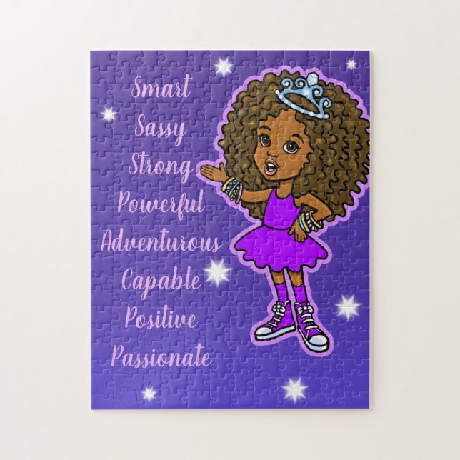 Cute Little African American Princess Pussel (Vertikal)