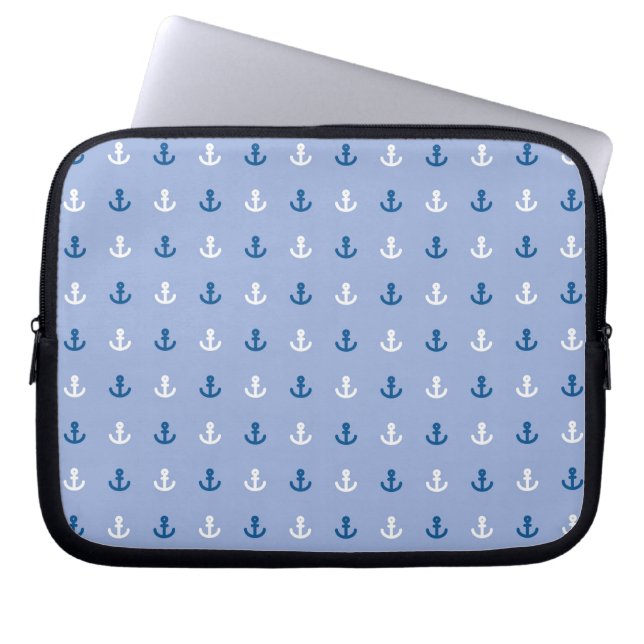 Cute Little Anchor Mönster Laptop Sleeve (Framsidan)