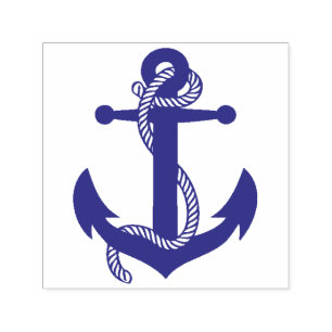 Cute Little Anchor Nautical Bröllop Stationery Självfärgande Stämpel