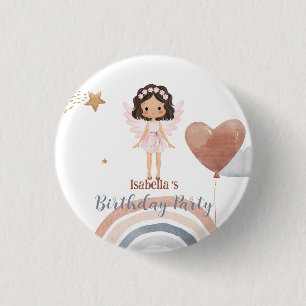 Cute Little angel afro-flickor Ballon Birthday Knapp