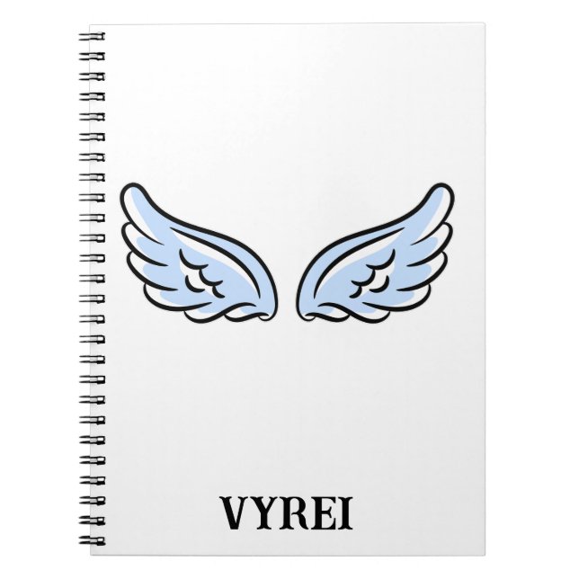 Cute Little Angel Vingar Anteckningsbok (Framsidan)